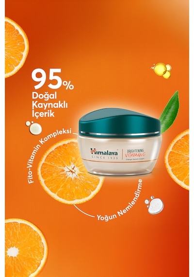 Himalaya Vitamin C Parlaklık Veren Ton Eşitleyici Portakal Özlü Serum Krem 50 ML