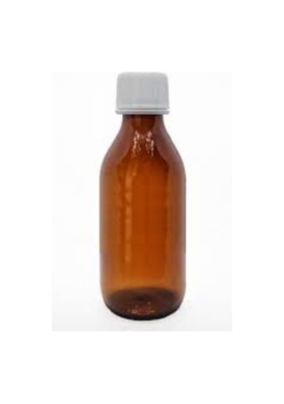 Kahverengi Ilaç Şişesi Toptan Kapaklı 100 Ml. 50 Adet