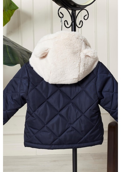 Benittokids Erkek Bebek Çocuk Kulaklı Kapüşonlu Mont 51323 Lacivert