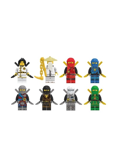 Ninjago  Uyumlu Skyblue Süper Kahraman 8 Farklı Hero Figür