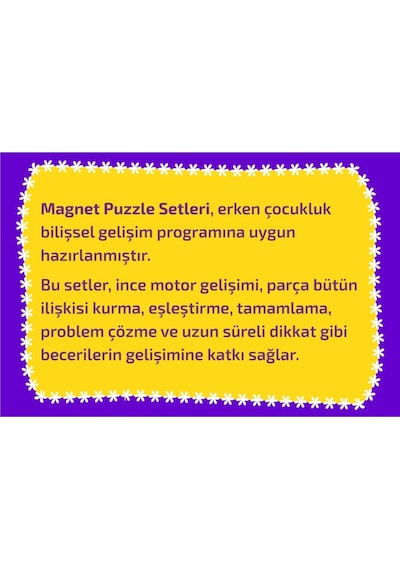 Magnet Puzzle Dikkat Geliştiren Zeka Oyunu 9786257632188