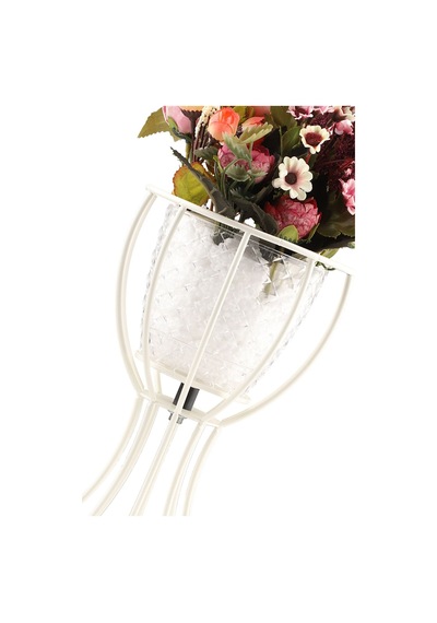 Anafor Saksılık Beyaz 25 Cm Şeffaf Saksı