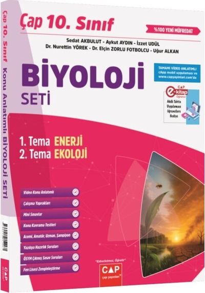 Çap Yayınları 10. Sınıf Biyoloji Seti