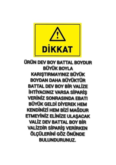 Esbuik Xxl Battal Boy Dev Boy 90 Cm Körüklü Kumaş Valiz & Bavul Antrasit