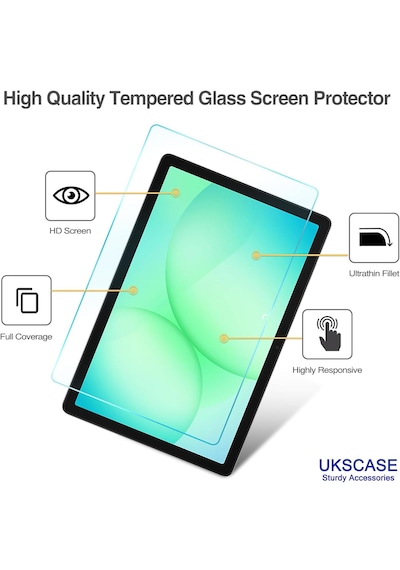 Samsung Uyumlu Galaxy Tab A11 Plus A11+ A9 Plus A9+ 11'' Temperli Cam Ekran Koruyucu 2 Adet