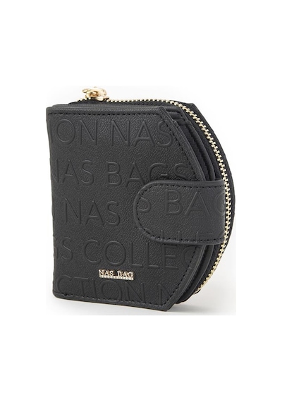 Nas Bag Kadın Çok Fonksiyonlu Cüzdan Siyah Gofraj Çok Renkli
