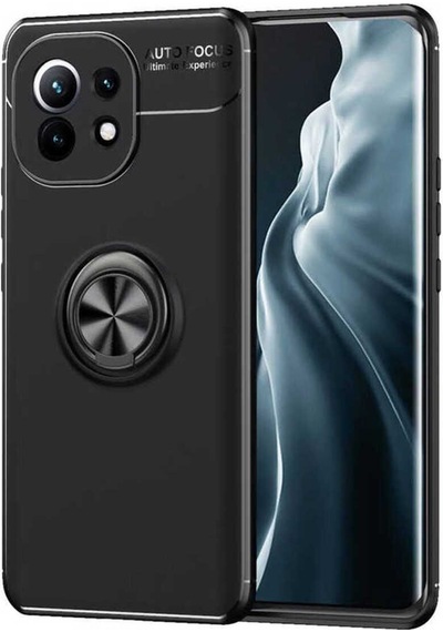 Xiaomi Mi 11 Ultra Kılıf Zore Ravel Silikon Kapak Siyah