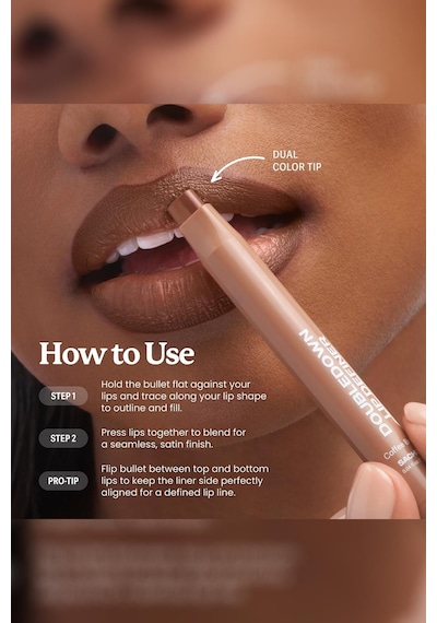 Sacheu Doubledown Lip Definer 2'si 1 Arada Dudak Kalemi Ve Balm 07 Glossed Over 1.3gr