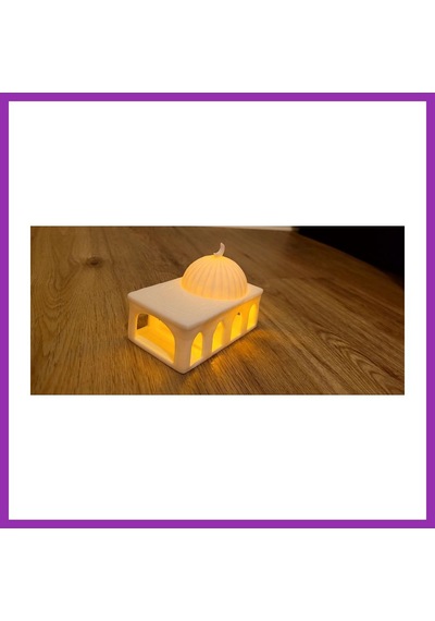 Bezos Cami Formlu Tealight Mumluk Dekoratif Mum Tutucu Ramazan Süsü Bty Çok Renkli
