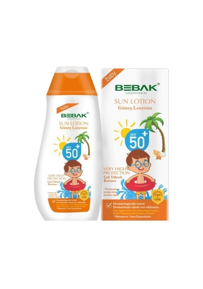 Bebak Sun SPF50+ Bebek Güneş Losyonu 200 ML