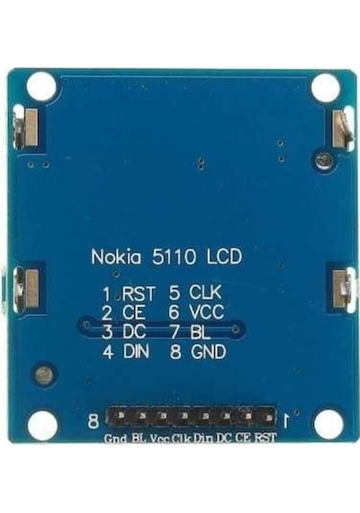 Nokia 5110 Lcd Ekran 84 48 Mavi Pcd8544 Arduino Ekran Rodevino