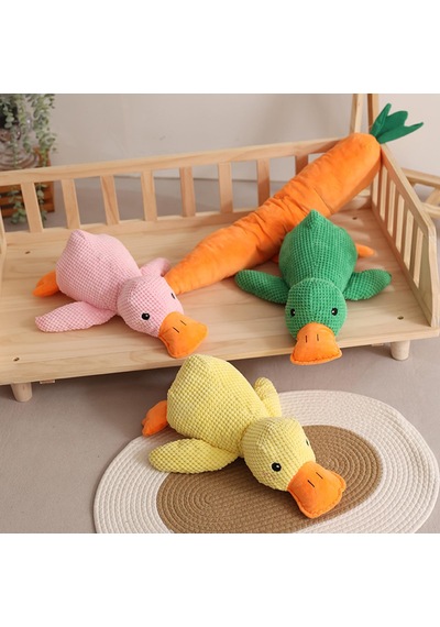 Madpet Köpek Oyuncağı Sesli Peluş Ördek 45 Cm - Yeşil