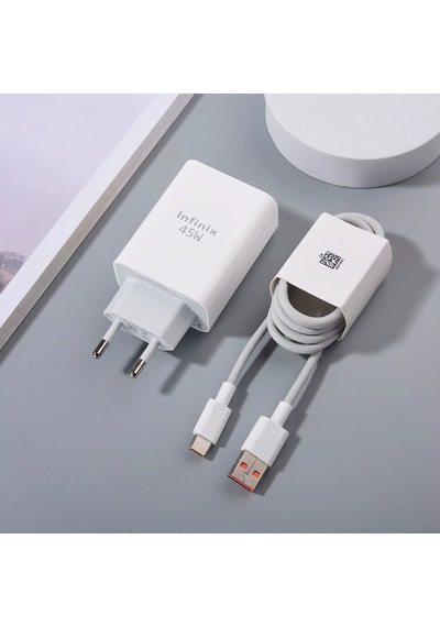 Infinix 45 Watt Şarj Aleti Type C Girişli Tüm Cihazla...