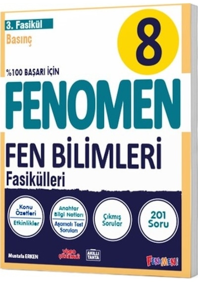 Fenomen Yayınları Fenomen 8 Fen Bilimleri 1.2.3.4.5.6 Fasikül