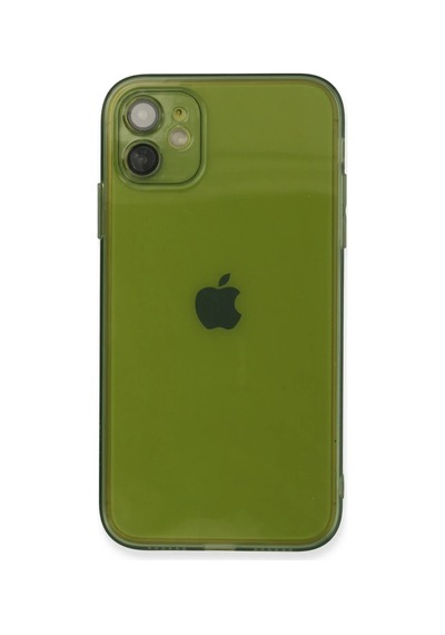 Apple Apple Uyumlu iPhone 12 Kılıf Fly Lens Silikon - Yeşil 0.2M-Çok Renkli