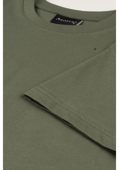 Goffra Kadın Vision Bisiklet Yaka Premium Kalite Yoğun Dokulu Pamuklu T-shirt Haki W101-r0220-05 Goffra Kadın Vision Bisiklet Yaka Premium Kalite Yoğun Dokulu Pamuklu T-shirt Haki W101-r0220-05