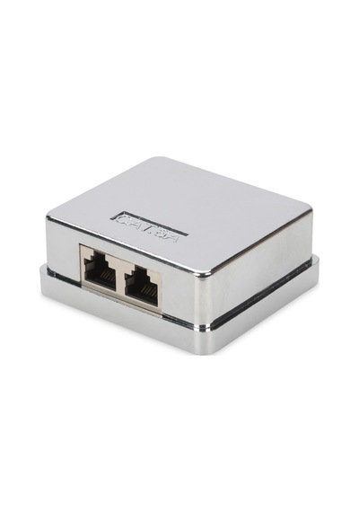 Assmann Dn-93713 Cat 6A Sıva Üstü 2’Li Kutu. Keystone Modül Dahil
