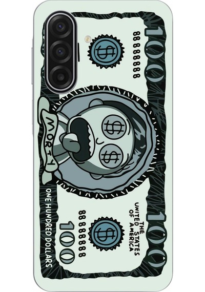 Samsung Galaxy A17 Uyumlu Morty Dolar Baskılı Silikon Kılıf Renkli
