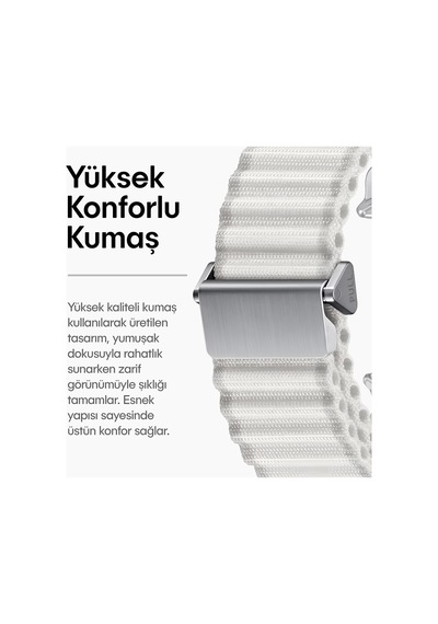 Samsung Galaxy Watch Ultra 47mm İle Uyumlu Delikli Model Trail Loop Yumuşak Ve Hafif Kumaş Kordon Çok Renkli