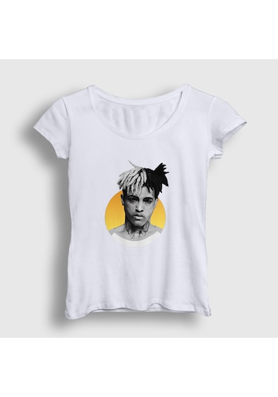 Presmono Kadın Sun Xxxtentacion T-shirt Beyaz
