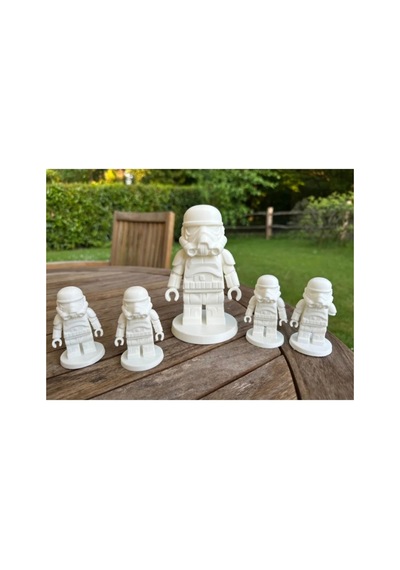 Star Wars Lego Tasarımlı Stormtrooper Dekoratif Figür