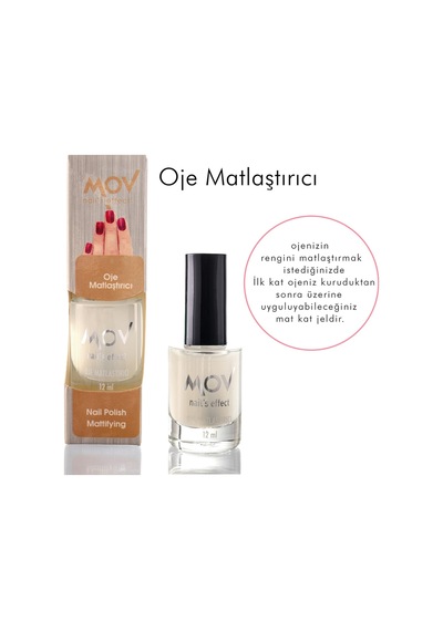 Mov Oje Matlaştırıcı &nail Polish Mattifying