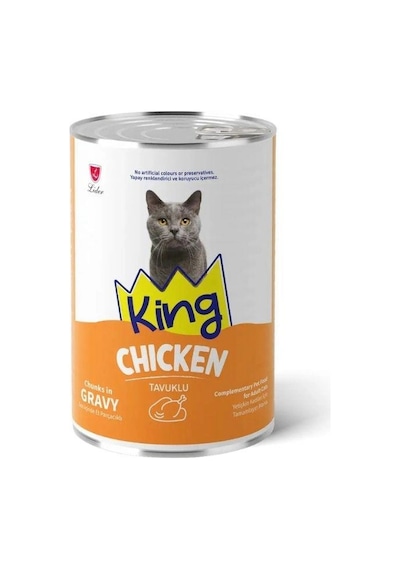 King Gravy Tavuklu 400 Gr Yetişkin Konserve Kedi Maması