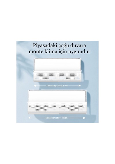 Evrensel Ayarlanabilir 8 Toz Filtreli Klima Aparatı Split Tipi Hava Yönlendirici Aparat - 877969677