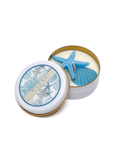 Clean Breeze Kokulu Vegan Teneke Mum Mavi