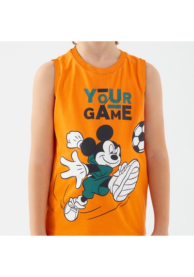 Mickey Mouse D4787-3 Çocuk  Turuncu Alt Üst Takım