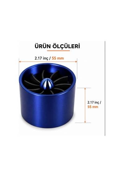 Universal Hava Akış Düzenleyici Spiral Türbülans Aparatı