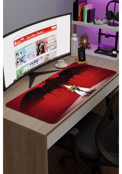Ultrakill Kaymaz Dikişli Kauçuk Oyuncu Mousepad V5 - 90x40 Xxl Gaming Mouse Pad Fare Altlığı