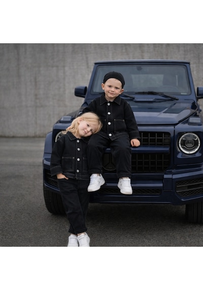 Baby Lory Kids Store Unisex Çocuk Yıldız Desenli Takım Siyah