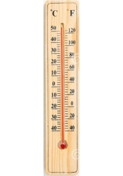Ahşap Termometre 20 CM 5 CM 8 Mm