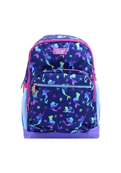 Muggle 4 Bölmeli Ot-mermaid Mor Okul Sırt Çantası Mu-0266