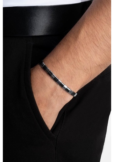 Hematit Taşlı 21 Cm Gümüş Erkek Bileklik Gri 69645176