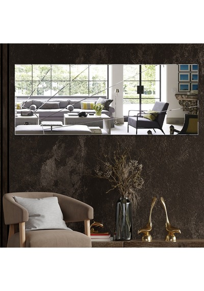 Decorita Düz Güneş Desen Kanallı 130x50CM Cam