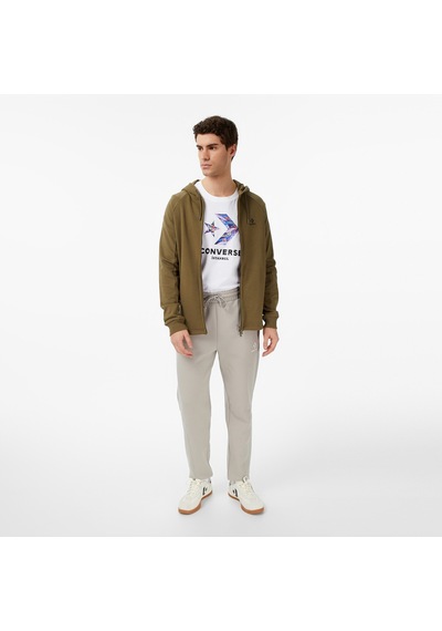 Converse Star Chevron Baskılı Erkek Oversize Fit Gri Eşofman Altı 1002015t 2800153