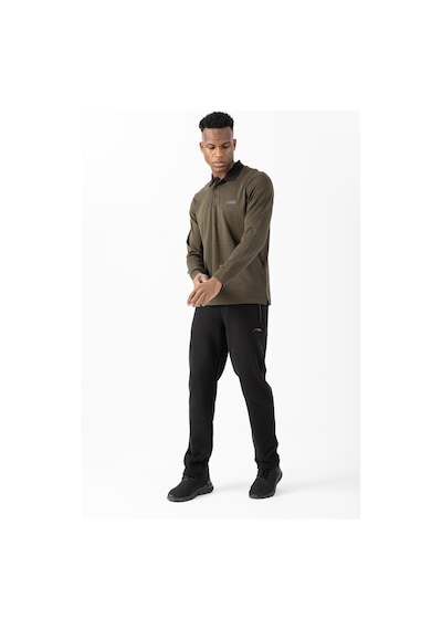 Maraton Sportswear Regular Erkek Polo Yaka Uzun Kol Basic Haki Sweatshirt 22432-haki Haki