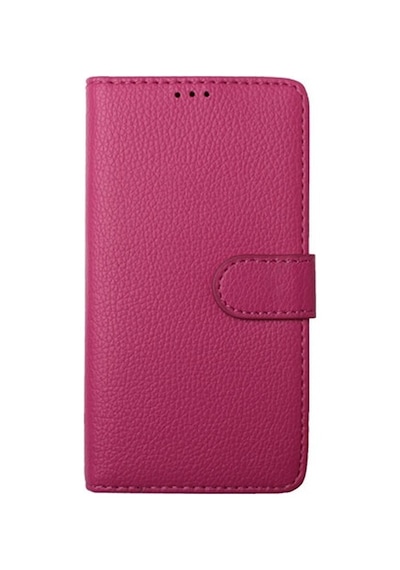 Xperia M2 Dual İle Uyumlu Kılıf Yan Model Kartlıklı Cüzdanlı Pembe