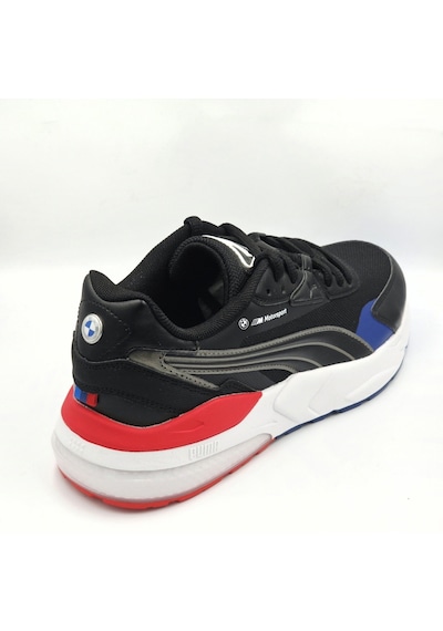 Puma Bmw Mms Vıs2k Siyah Mavi Kırmızı Erkek Koşu Spor Ayakkabı