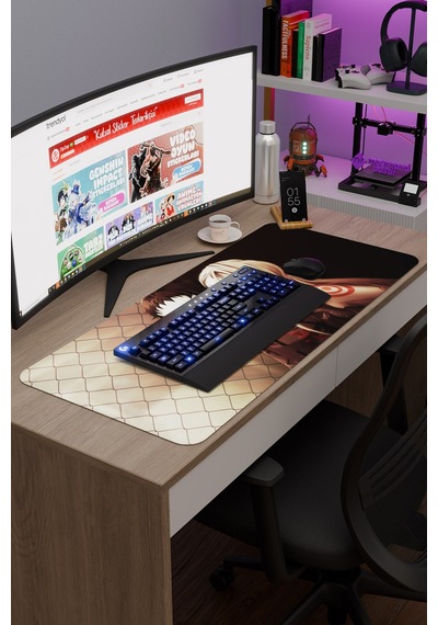 Deadman Wonderland Anime V3 - 90x40 Xxl Gaming Kauçuk Kaymaz Taban Mouse Pad Fare Altlığı