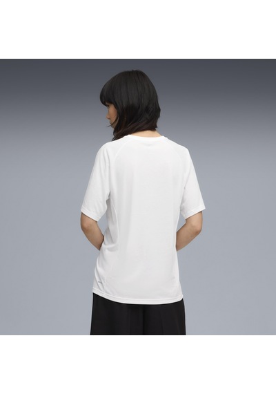 Puma Evostrıpe Graphic Tee Kadın Yetişkin T-shirt Beyaz