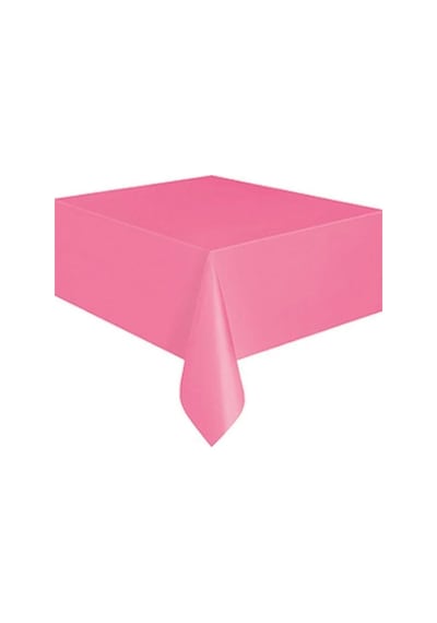 Pembe Renk Kullan At 120x180 Cm Doğum Günü Partisi Için Düz Tek Kullanımlık Plastik Masa Örtüsü