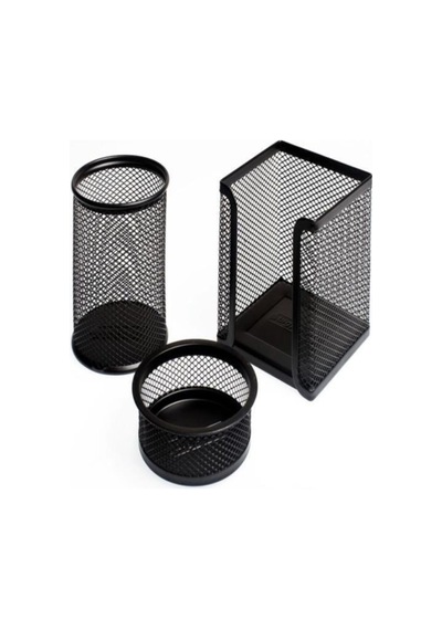 Lotte Metal Perfore 3 Lü Set Siyah Siyah