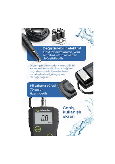 Milwaukee Mw600 Çözünmüş Oksijen Metre Do Ölçüm Cihazı