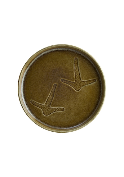 Terra Prints 25cm Düz Porselen Tabak