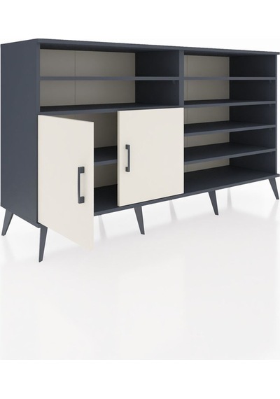 Hyperion Konsol 7 Raflı 2 Kapaklı 176x44x99 Antrasit-aytaşı Antrasıt/aytası - Antrasıt Hyperion Konsol 7 Raflı 2 Kapaklı 176x44x99 Antrasit-aytaşı Antrasıt/aytası - Antrasıt