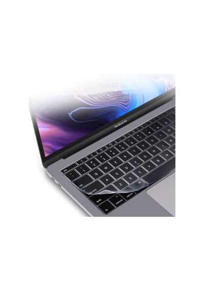 Lexroo Macbook Uyumlu 13.3' Air 2020 A2337 Klavye Koruyucu Şeffaf Silikon Ped - Renksiz
