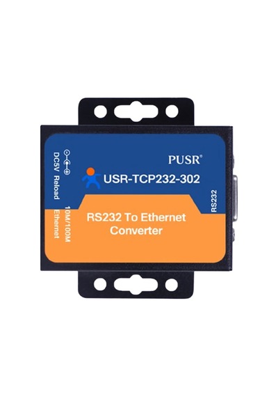 Usr-tcp232-302 Rs232 To Ethernet Çevirici Modül Metal Kutu Endüstriyel Tip Seri Port Sinyal Çevirici